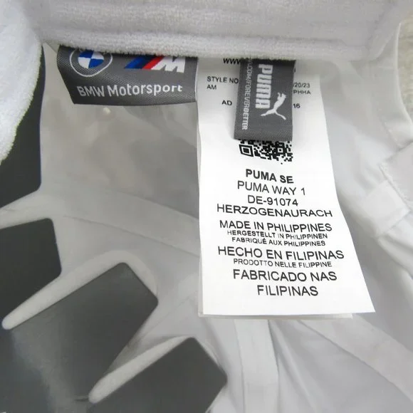 Puma BMW M Motorsport White Baseball Cap Hat Adult One Size Fit NEW - Picture 11 of 14